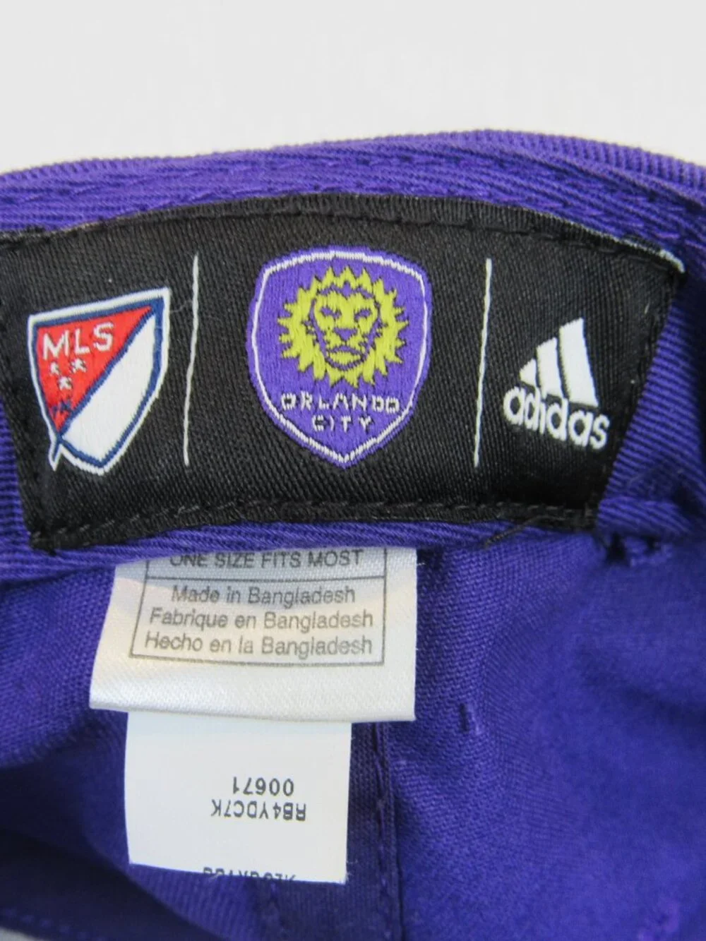 Orlando City MLS Adidas Flat Brim Cap Youth Snapback Soccer Embroidered Hat